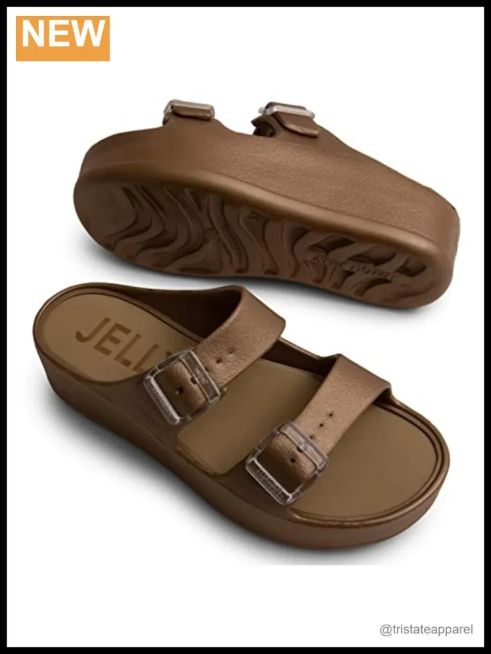 Women's Vegan Platform Wedge Sandals Slip-On Water-Friendly Summer Slides